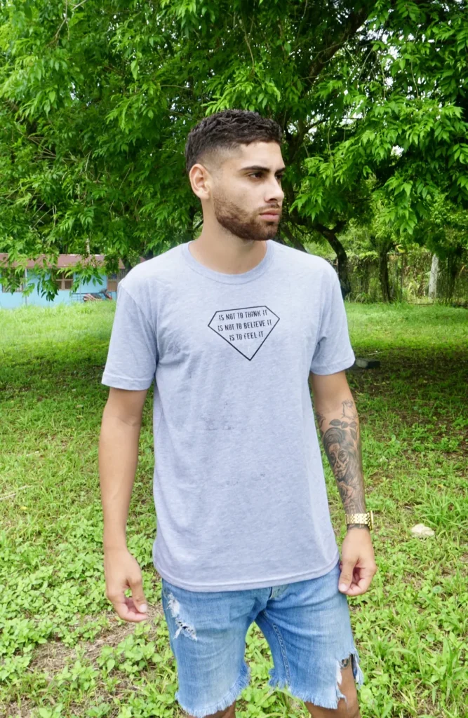 camisa gris